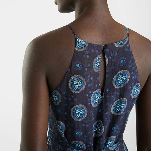 NWOT Desigual midi dress with halter straps designed by Christian Lacroix Size L - Picture 3 of 9